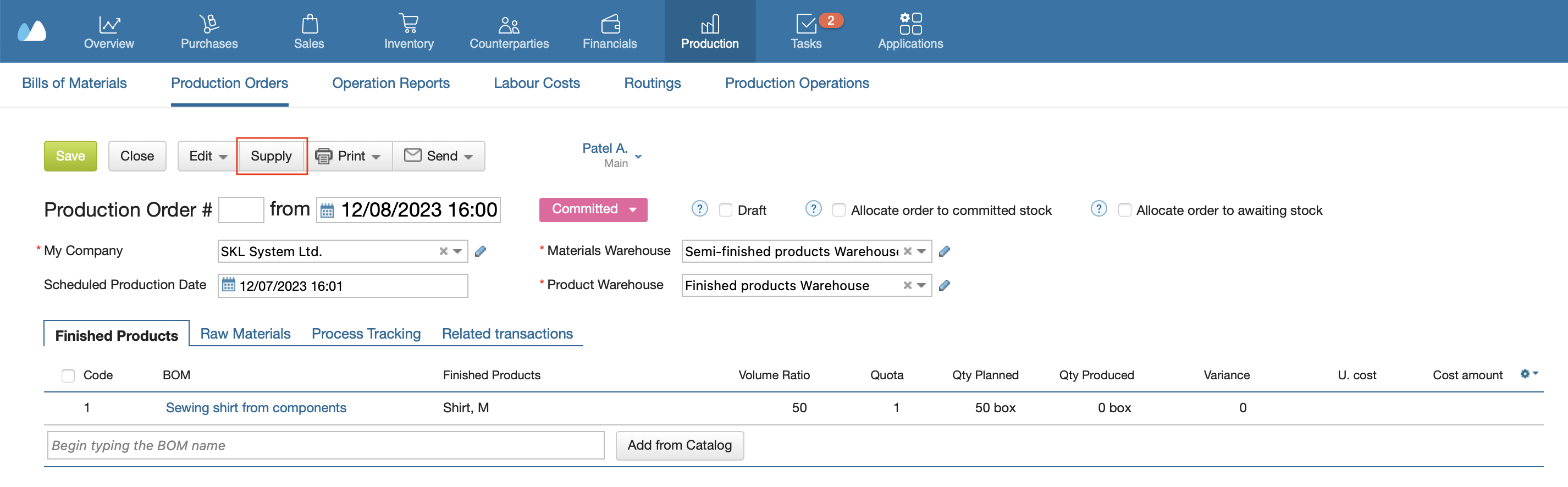 product order_based on anothe PO_click supply.png