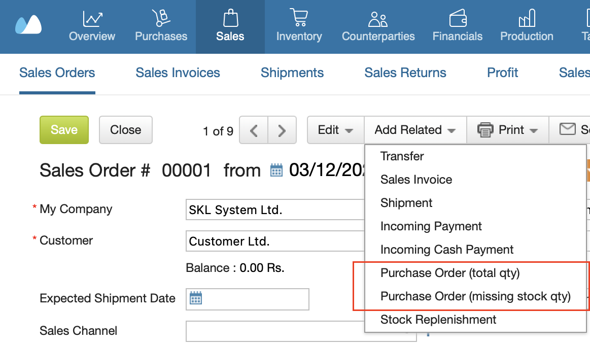 Add Related- Purchase Order.png